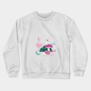 Wandering in Wonderland - Purple Crewneck Sweatshirt